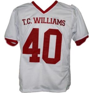 Men Petey Jones T.C.Williams The Titans Movie New Football Jersey White