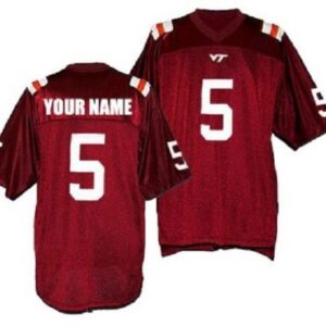 Men Virginia Tech Hokies Style Customizable Football Jersey Style 1