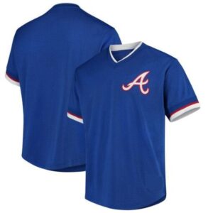 Atlanta Braves Jersey Customizable Baseball Jersey Blue