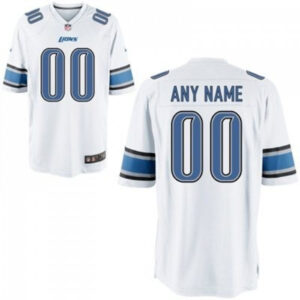 Detroit Lions Customized White Jersey - Game