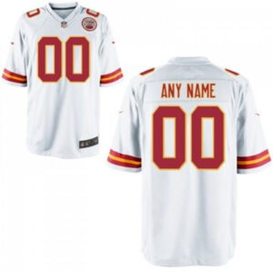 Kansas City Chiefs Customized White Jersey - Game