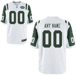 New York Jets Customized White Jersey - Game