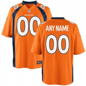Denver Broncos Custom Orange Jersey - Game
