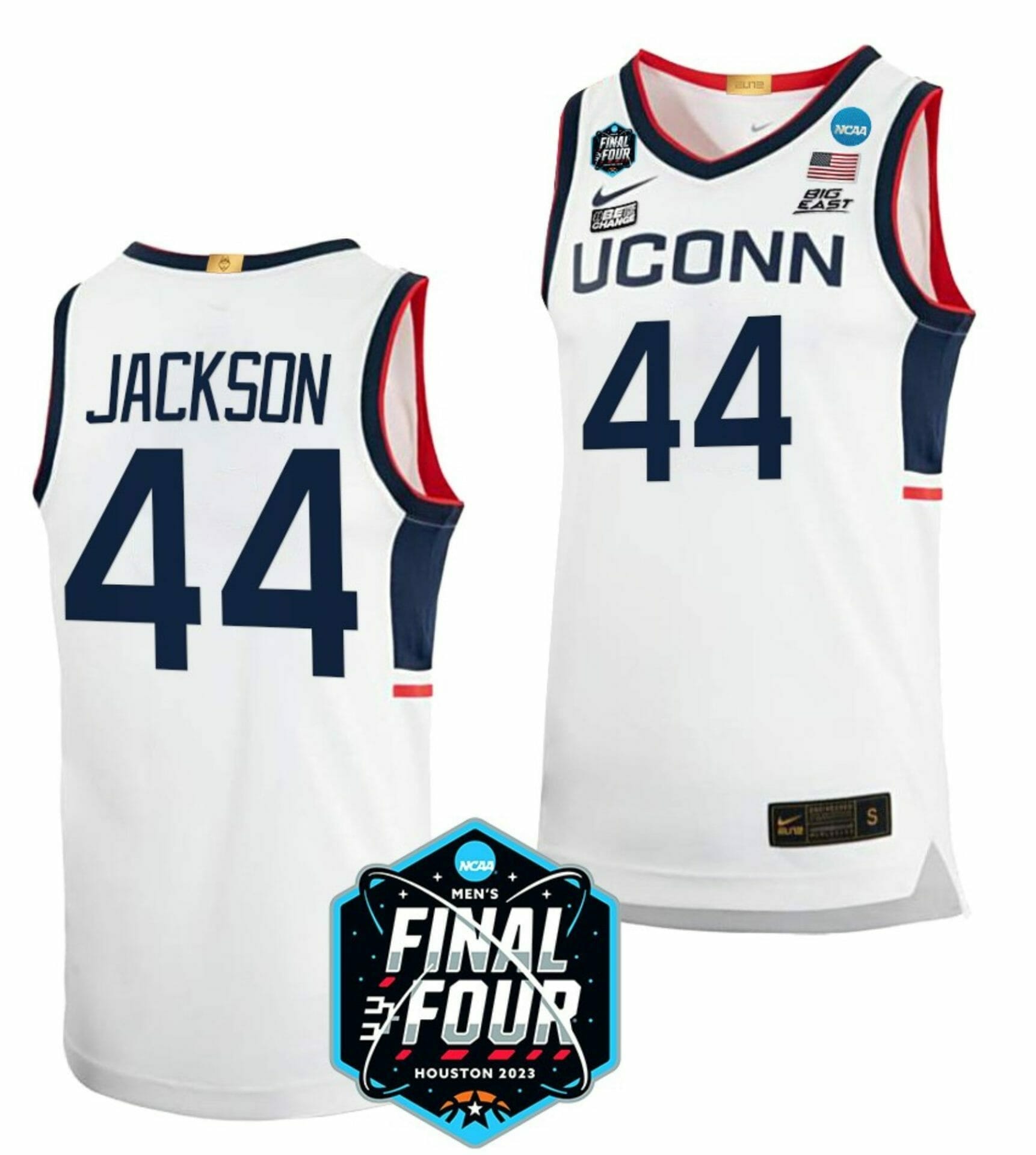 New Andre Jackson Jersey UConn Huskies College Basketball 2023 NCAA ...