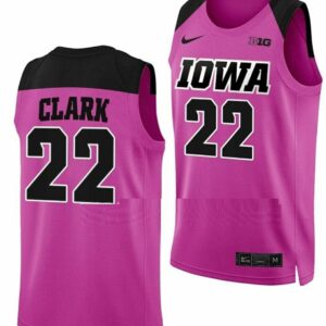 Caitlin Clark Jersey Iowa Hawkeyes College Basketball Pink #22