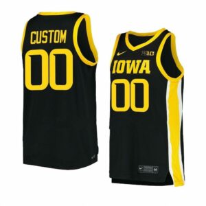 Iowa Hawkeyes Jersey Custom College Basketball Jerseys Name and Number Black