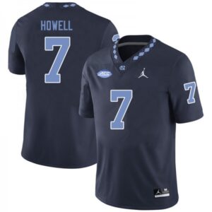 Sam Howell Black North Carolina Tar Heels #7 College Jerseys