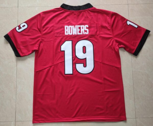 Georgia Bulldogs #19 Brock Bowers Red College Football Jersey