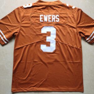 Texas Longhorns #3 Quinn Ewers Jerseys College Football Orange