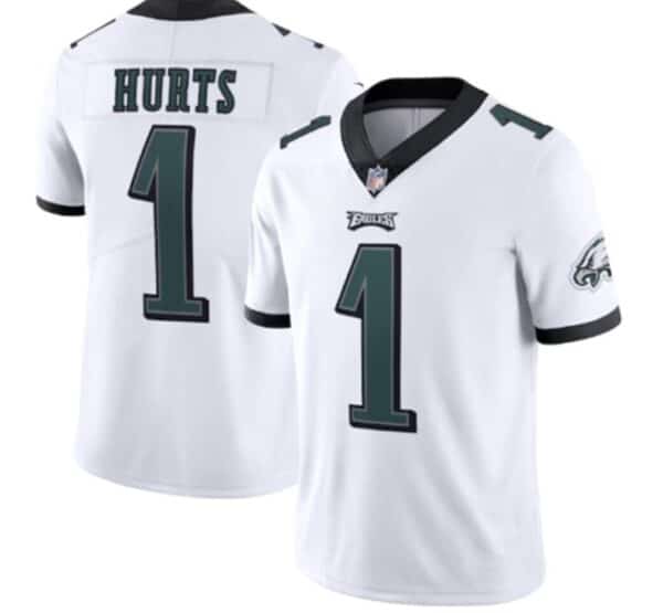 Jalen Hurts #1 Philadelphia Eagles Vapor Stitched White