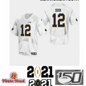 Notre Dame Fighting Irish #12 Ian Book NCAA Football Jersey White