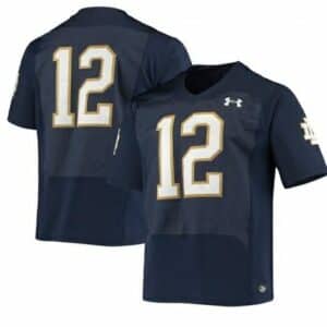 Notre Dame Fighting Irish #12 NO NAME NCAA Football Jersey