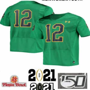 Notre Dame Fighting Irish #12 NO NAME NCAA Football Jersey Green