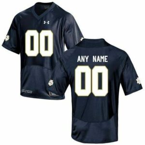 Custom Notre Dame Jersey Name Number NCAA College Football Blue