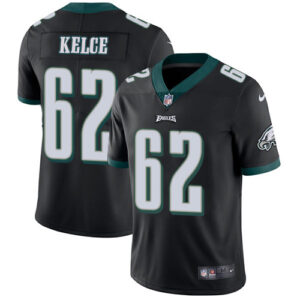Philadelphia Eagles #62 Jason Kelce Black Alternate Stitched Jersey