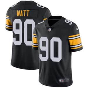Pittsburgh Steelers #90 T. J. Watt Black Stitched NFL Limited Jersey