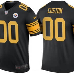 Pittsburgh Steelers Custom Black Rush Legend Limited Jersey