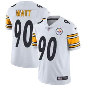 Pittsburgh Steelers #90 T. J. Watt White Vapor Limited Jersey