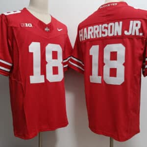 Marvin Harrison Jr Jersey #18 Ohio State Buckeyes OSU Red
