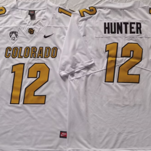 COLORADO BUFFALOES White 12 HUNTER jersey