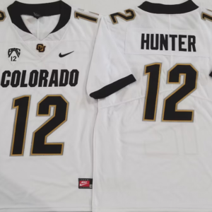 COLORADO BUFFALOES White #12 HUNTER jersey