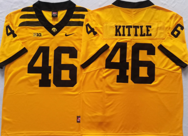 Iowa Hawkeyes Yellow #46 KITTLE