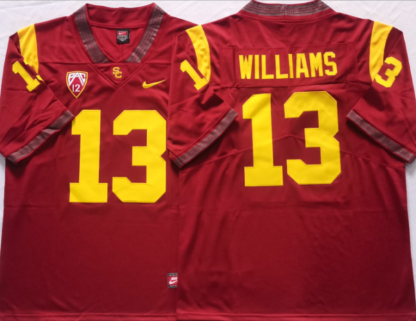 USC Trojans Red #13 WILLIAMS