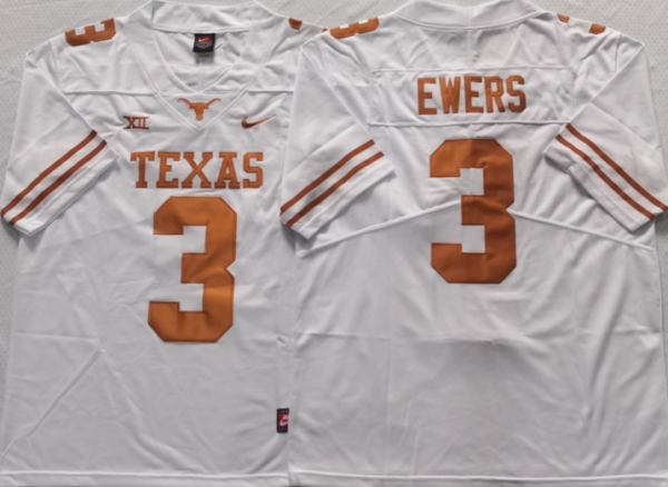 Texas Longhorns White #3 EWERS