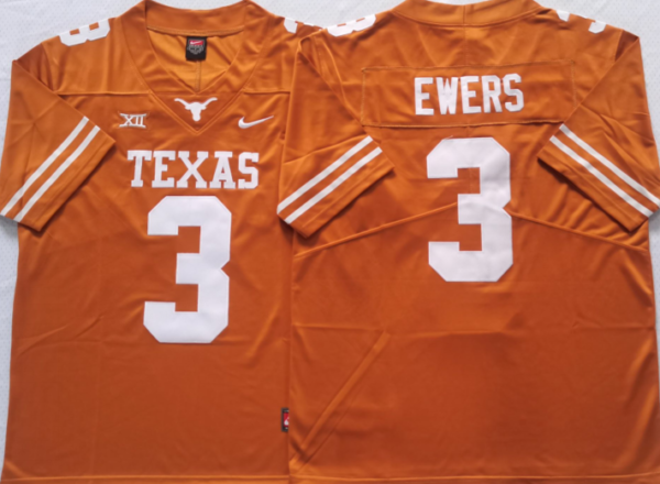 Texas Longhorns Yellow #3 EWERS