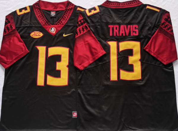 Florida State Seminoles Black #13 TRAVIS