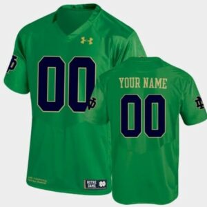 Notre Dame Fighting Irish Jersey Custom Name and Number NCAA Football Jersey Green