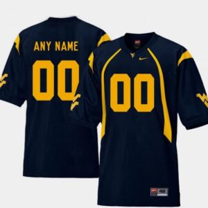 Personalized WVU Jersey Name and Number Navy College Football Replica