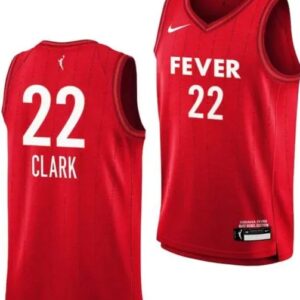 Caitlin Clark Jersey #22 Indiana Fever Basketball 2024 WNBA Draft Rebel Edition Stitched Red