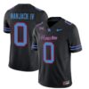 Custom Name Number Houston Cougars Oilers Manjack IV Jersey #0 Inspired Vapor Black