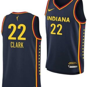 Caitlin Clark Indiana Fever Jersey 2024 WNBA Draft Explorer Edition Stitched Navy