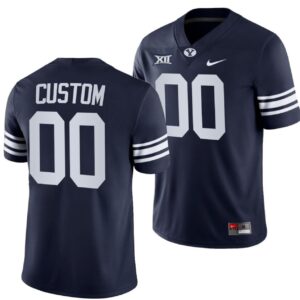 Custom BYU Cougars Jersey Name and Number NCAA College Football 2022 Big Navy