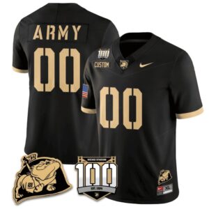 Custom Army Black Knights Jersey Name and Number Vapor Limited College Football Stitched Black