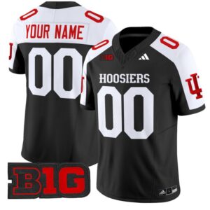 Custom Indiana Hoosiers Jersey Name and Number Vapor Limited Football Black Alternate