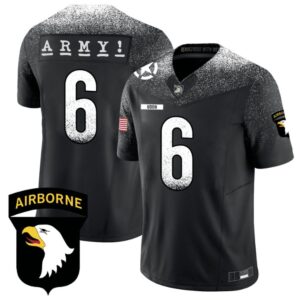 Kanye Udoh Jersey #6 Army Black Knights 101st Airborne Division Honoring Black