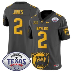 Matt Jones Jersey #2 Baylor Bears 2024 Texas Bowl Football Stitched Black