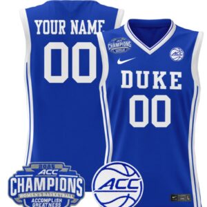 Women's Custom Duke Blue Devils Jersey 2025 ACC Champions Lightweight Royal