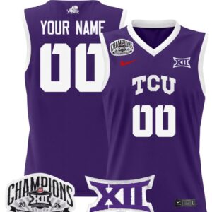 Women's Custom TCU Horned Frogs Jersey 2025 Champions Lightweight Purple