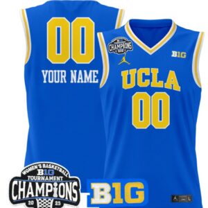 Women's Custom UCLA Bruins Jersey 2025 Big Ten Champions Basketball Royal