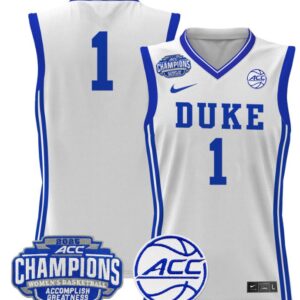 Women's Team Jersey Duke Blue Devils 2025 ACC Champions Lightweight White