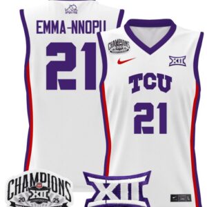 Women's Emma Nnopu Jersey #21 TCU Horned Frogs 2025 Champions White