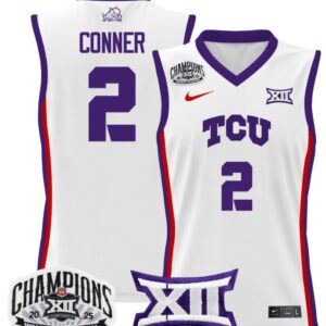 Women's Madison Conner Jersey #2 TCU Horned Frogs 2025 Champions White