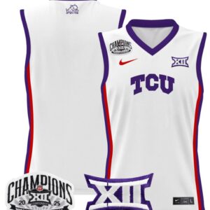 Women's Team Jersey TCU Horned Frogs 2025 Champions Lightweight White