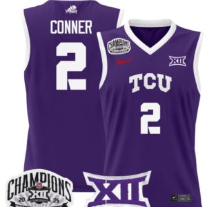 Women's Madison Conner Jersey #2 TCU Horned Frogs 2025 Champions Purple