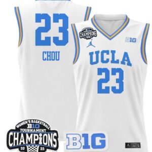Women's Natalie Chou Jersey #23 UCLA Bruins 2025 Champions Basketball White