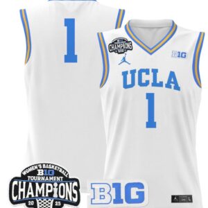 Women's Team Jersey UCLA Bruins 2025 Champions Basketball Stitched White